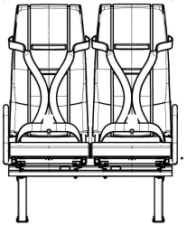 Passenger seat DS15.6820.014-221