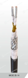 Small-size mounting wire with increased mechanical characteristics for operation at voltage of 250 V AC cha