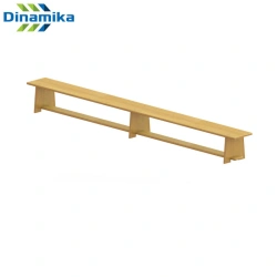Gymnastic bench made of plywood (plywood legs)