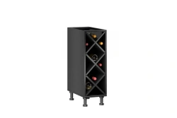 Type 4 LD.270070.000 Kitchen cabinet with wine cabinet (Black )