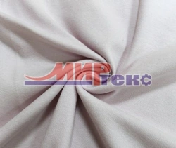 Cotton knitted fabric (cotton-100%) bleached, lastic 1+1