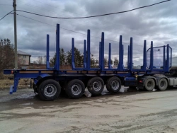 Semitrailer four-axle BZAP 94554H timber carriers