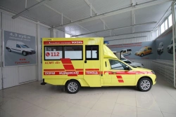 Special ambulance with petrol engine, mod. GRNTSP, category N1, on the basis of LADA GRANTA vehicle, t