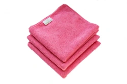 Microfibre cloth 300 gr. 40 cm x 40 cm light red