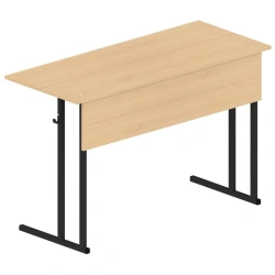 Double-seat pupil's desk, not height-adjustable