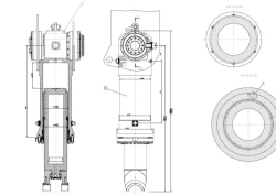 Pitching cylinders and hydraulic joints