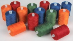 Reinforced sewing thread with polyester braid 35LL. Length of thread on one bobbin 200 metres.