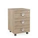 Pedestal base with 3 drawers Solid