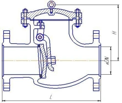 Check gate valve (AZ 440,AZ 450).