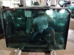 Safety glass tempered safety glass 310-63.00.021A rear upper one