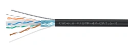 CABLE SIMMETRICAL FOR DIGITAL TRANSMISSION SYSTEMS Cabeus Twisted pair cable shielded F/UTP, category 6, with a tether