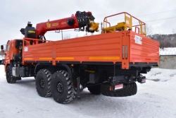 Crane-manipulator produced by INMAN JSC, special vehicle on KAMAZ 43502-D5 chassis. GIRD brand. Type 5849AG. Modification