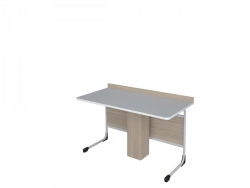 Pupil's table two-seater physical without socket AGAT 01.09.13