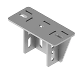 U-profile traverse BSUT 10 000x00, with overall dimensions 112x120 mm, base dimensions 100x220 mm, metal thickness
