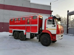Fire pump-hose ANR 100-2,0, type 670611 on chassis KAMAZ-43118-50.