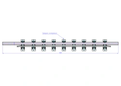 Cross rail with counter rail of project ?2768.64.000