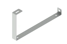 Holder of fire protection partition for double-sided console KN 000/2 HFP, with overall dimensions from 30x125x150 mm to 30x205x