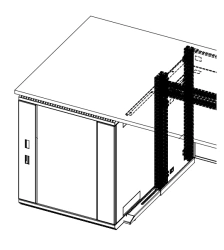 Metal cabinet with technological compartment RM 05/04