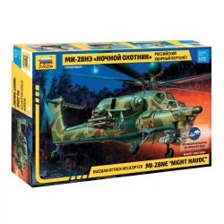 Assembled model Russian Mi-28NE "Night Hunter" attack helicopter