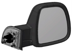 Mirror right mirror electric storage heated embossed with tempdat 1679996981