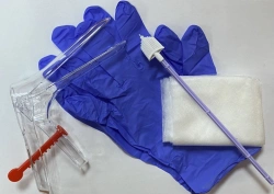 Set of gynaecological articles for cervical and vaginal sampling disposable sterile "Femina®" with mirror S and lo