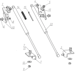 Smooth bonnet lifting device for MITSUBISHI OUTLANDER (2012-2015; 2015-)