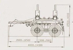 CAB 83431T1...T6 trailer (suspension: spring suspension, service braking system with ABS) with cones