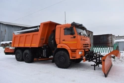 Road combined sweeping machine DMK-40F1 on the basis of KAMAZ 43118-50, KAMAZ 43118-A5 chassis.