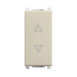 CADUCEUS ALING Experience Roller blind flush-mounted switch 10A, 250V~, 1M, beige, art. 72118.9