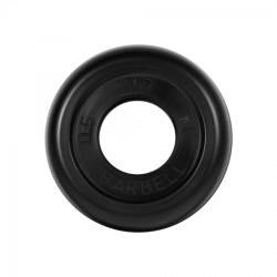 MB-PltB26-0,5 Rubber disc "Standard", black, 26 mm, 0,5 kg.