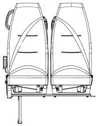 Double left passenger seat COT.KHP.3-6840027