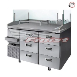 Cooled hot dog station CX