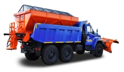Combined sweeping machine R-73945 (type R45U73945 mod.503697 on the base of URAL 73945 chassis)