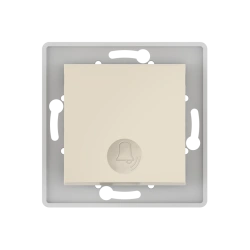 CADUCEUS ALING PRESTIGE Flush-mounted push-button switch 10A, 250V~, beige, article no. 6010.9.