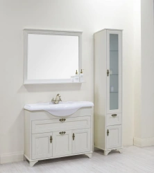 Undermount sink cabinet Aquaton Idel 105 oak white 1A197801IDM701.A197.8.01I.DM7.0