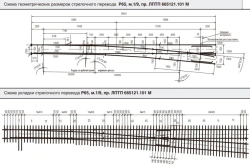 P65 type R65 grade 1/9 switches (project LPTP.665121.101M)