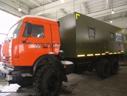 Laboratory truck (LPS, AIS, LCST, KS, PCS, LVOLS, LIOC, ECHO, LKKS, FRM-02) model 574231 on KAMAZ-43118-50, 43118-A chassis.