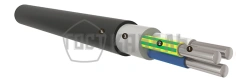 Flame retardant cable with low smoke and gas emission for voltage up to 1kV AVVVGng(A)-LS