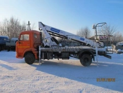 AGP-22T autohydraulic lift KAMAZ-4308 22M 80/250/300KG 10.6/7.7/7.2M