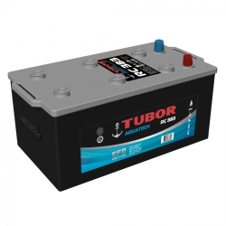 Accumulator battery starter lead-acid TUBOR AQUATECH 6ST-190.3(4) VL (EN)
