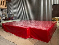 Waterproof cover for landing places for high jumps 6x4x0,7m