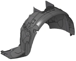 Left front wing shield 9680450180