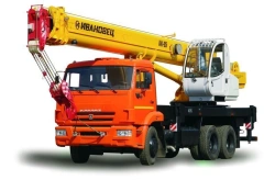 Truck crane KS-45717K-1R and its modifications with the use of cab U2.60.52.000 and its modifications manufactured by "IMZ AVTOK