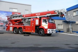 Fire truck ladder AL-52, type 58816X, modification AL-52 (6520), on chassis KAMAZ-6520-53, 6520-54