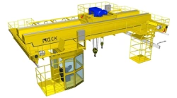 Electric double girder overhead travelling bridge crane