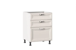 Bianca LD.271140.000 Front set for kitchen cabinet 600 with 3 drawers (Textured white oak)