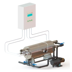 UVU-20-BP water disinfection unit with flushing unit and UV sensor