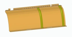 Ceiling panel left front section B 621365-5702219-79