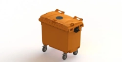 Mobile waste bin 660l Art.25.C19.V/1 (20.803.30.PE; 21.053.30.V/1)