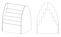 2-sided exhibition rack